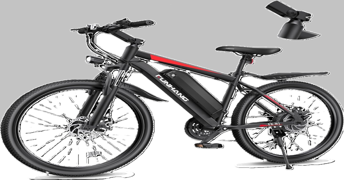 Funhang Electric Bike for Adults with high-speed motor, long-range battery, and rugged 26-inch tires for city and trail riding